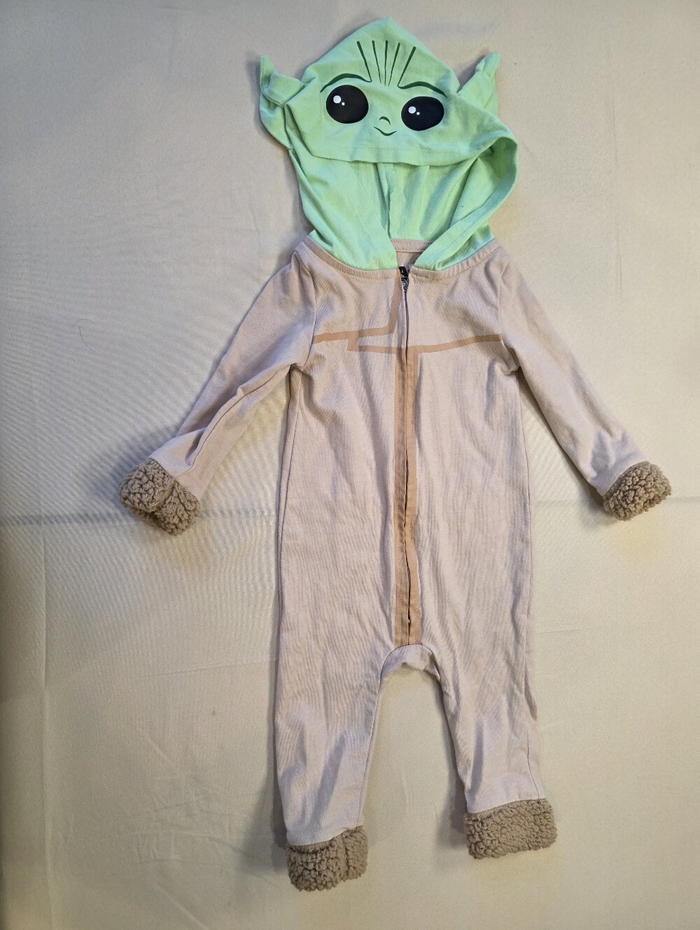 Star Wars Grogu Baby Yoda Hooded Costume Romper 6-9M
